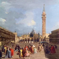Piazza San Marco, Venise, vers 1760 (détail)